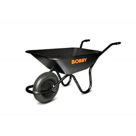 BOBBY Wheelbarrow Black Heavy Duty 90lt